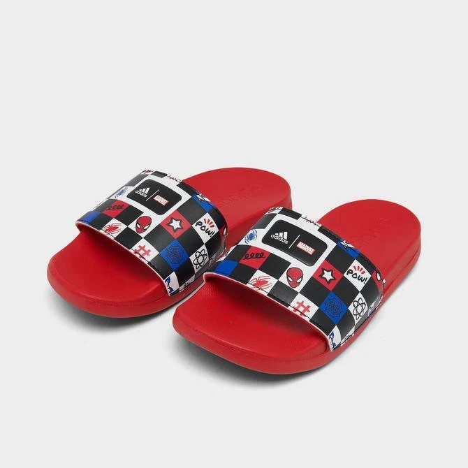 商品Adidas|Little Kids' adidas x Marvel adilette Comfort Spider-Man Slide Sandals,价格¥260,第2张图片详细描述