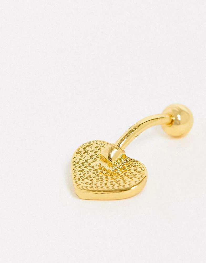 商品ASOS|ASOS DESIGN belly bar with crystal heart,价格¥28,第4张图片详细描述