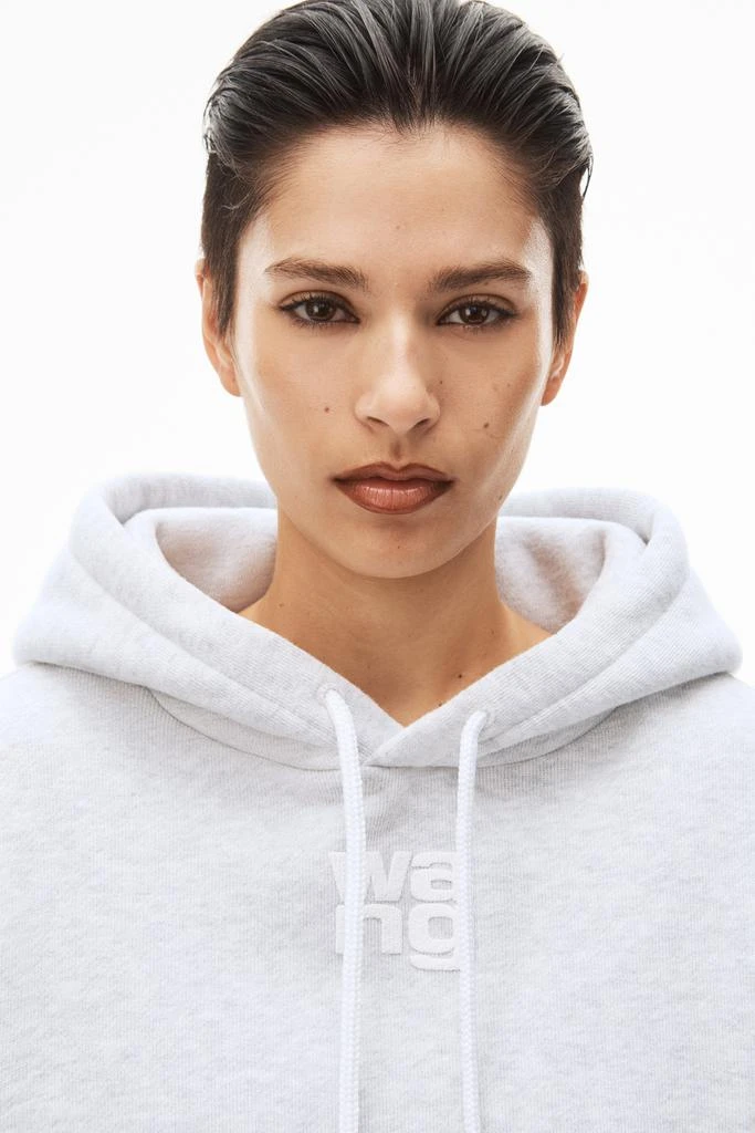 商品Alexander Wang|PUFF LOGO HOODIE IN STRUCTURED TERRY,价格¥2483,第4张图片详细描述