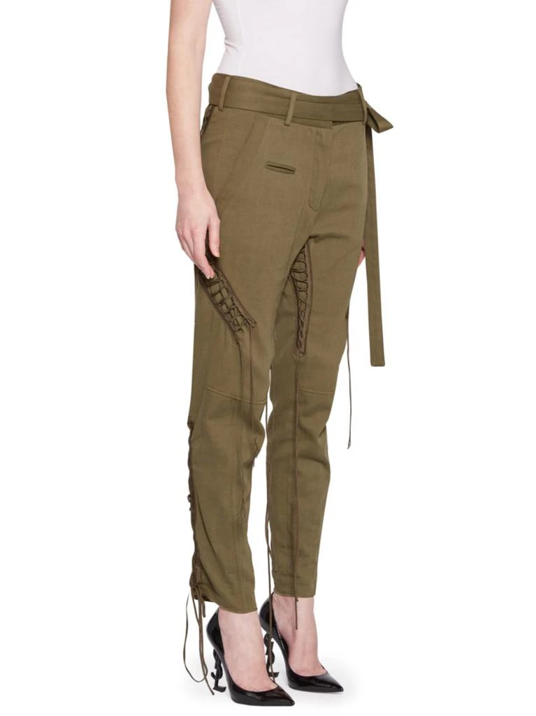 商品Yves Saint Laurent|Belted Lace-Up Army Pants,价格¥4796,第3张图片详细描述