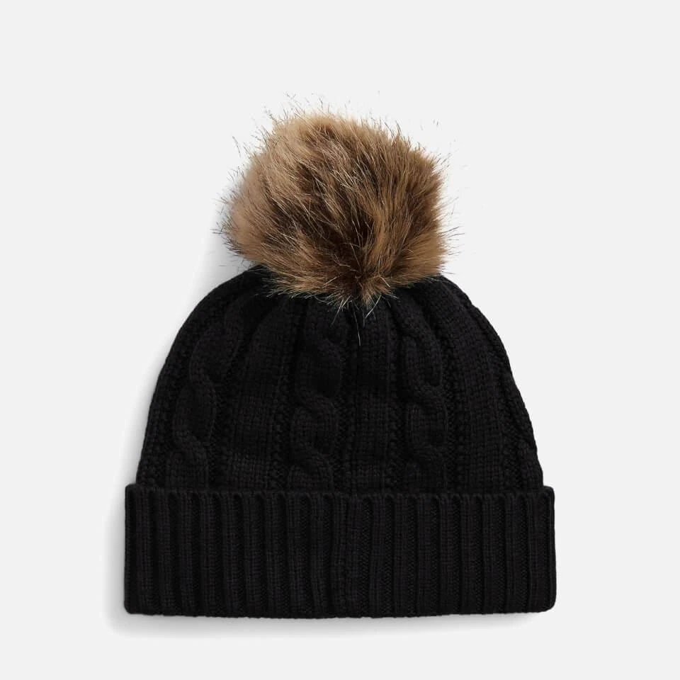 商品Ralph Lauren|Lauren Ralph Lauren Pompom Cable-Knit Beanie,价格¥371,第2张图片详细描述