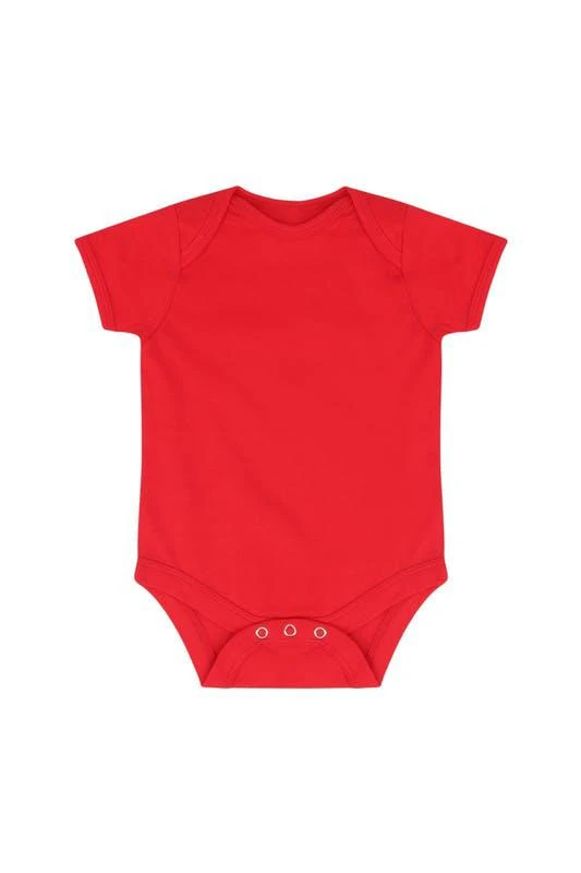 商品Larkwood|Larkwood Baby Boys/Girls Essential Short Sleeve Bodysuit (Red),价格¥110,第2张图片详细描述