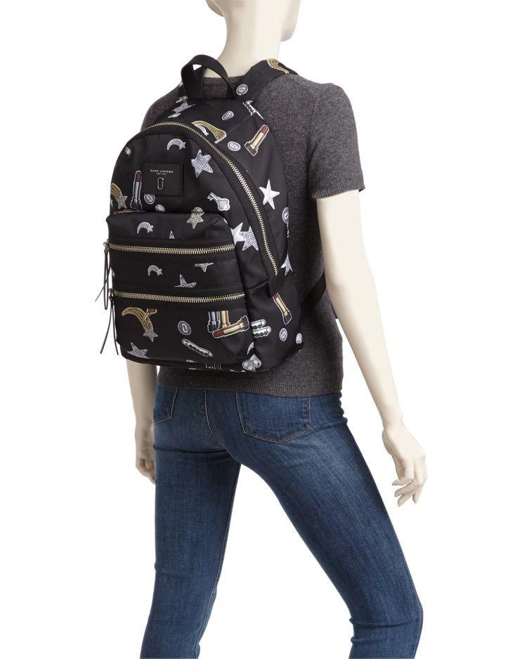 商品Marc Jacobs|Biker Tossed Charms Print Nylon Backpack,价格¥841,第2张图片详细描述