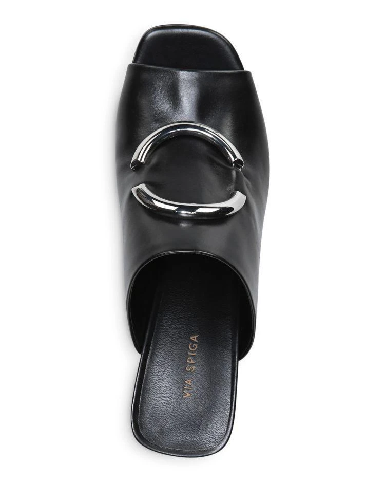 商品Via Spiga|Women's Eleni High-Heel Slide Sandals  ,价格¥1222,第4张图片详细描述