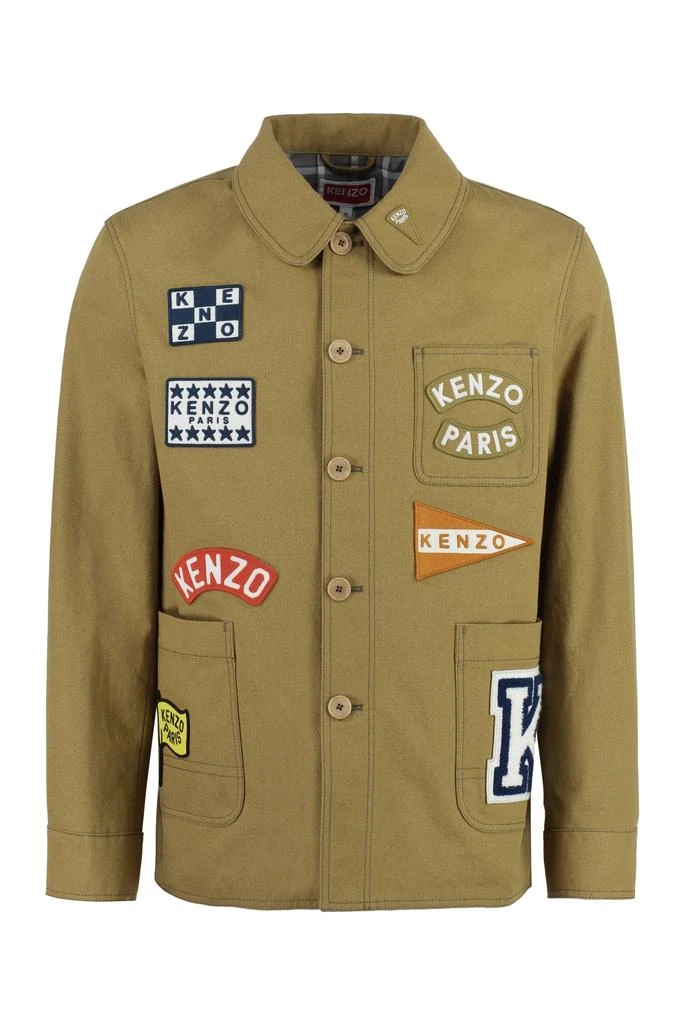 商品Kenzo|Kenzo Sailor Cotton Overshirt,价格¥7141,第1张图片