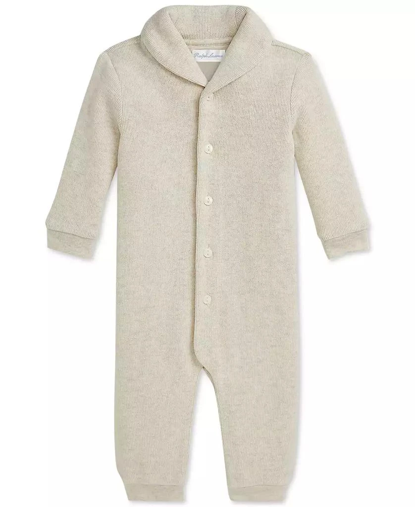 商品Ralph Lauren|Baby Cotton Shawl-Collar Coverall,价格¥274,第1张图片