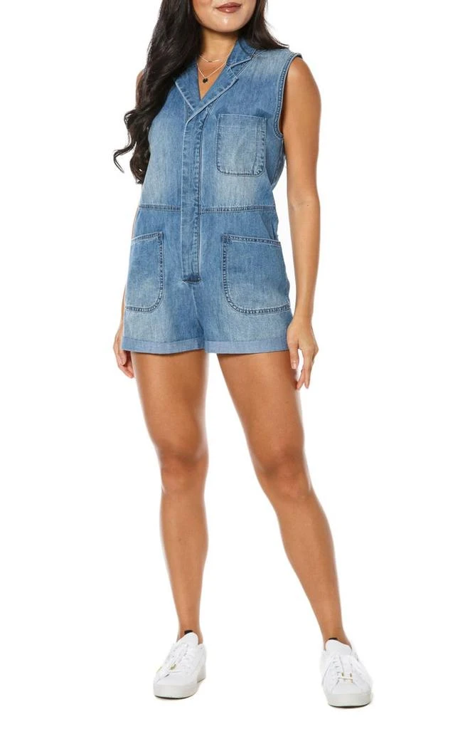 商品Juicy Couture|Denim Collared Romper,价格¥373,第1张图片