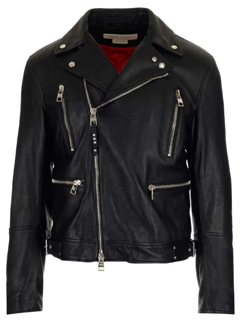 商品Alexander McQueen|Alexander McQueen Zip-Up Biker Jacket,价格¥27429,第1张图片