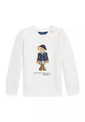 商品Ralph Lauren|Girls 4-6x Polo Bear Fleece Sweatshirt,价格¥195,第1张图片