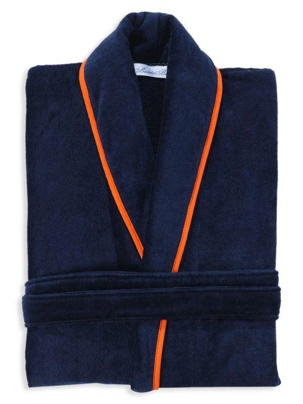 商品Brooks Brothers|Contrast Frame Turkish Cotton Bathrobe,价格¥1112,第2张图片详细描述