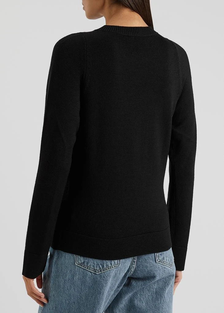 商品Canada Goose|Saturna black logo-intarsia wool jumper,价格¥3016,第3张图片详细描述