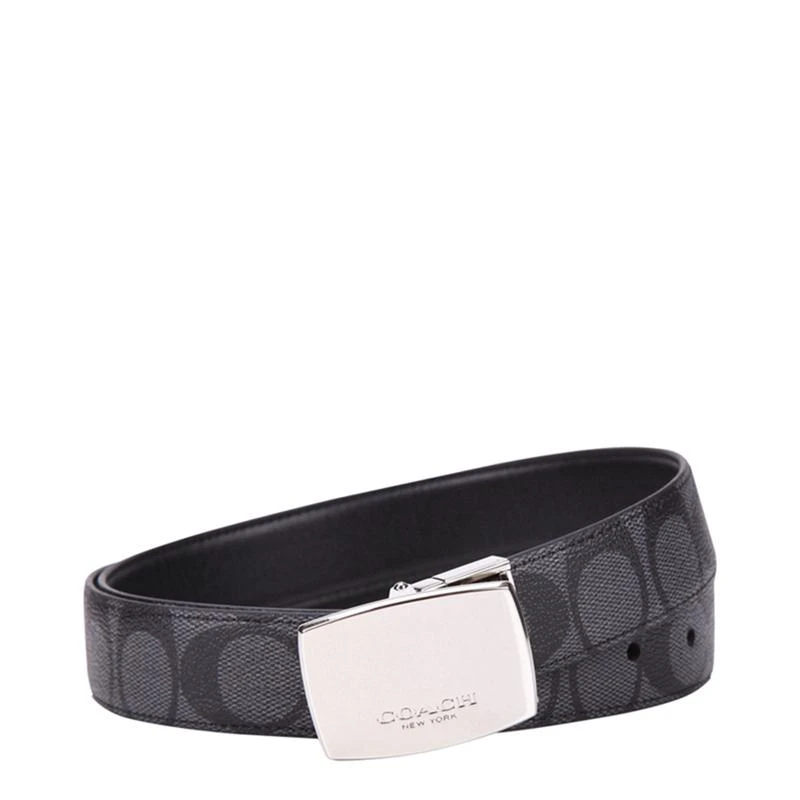 商品Coach|香港直发COACH 男士均码盒装腰带黑色,价格¥1458,第13张图片详细描述