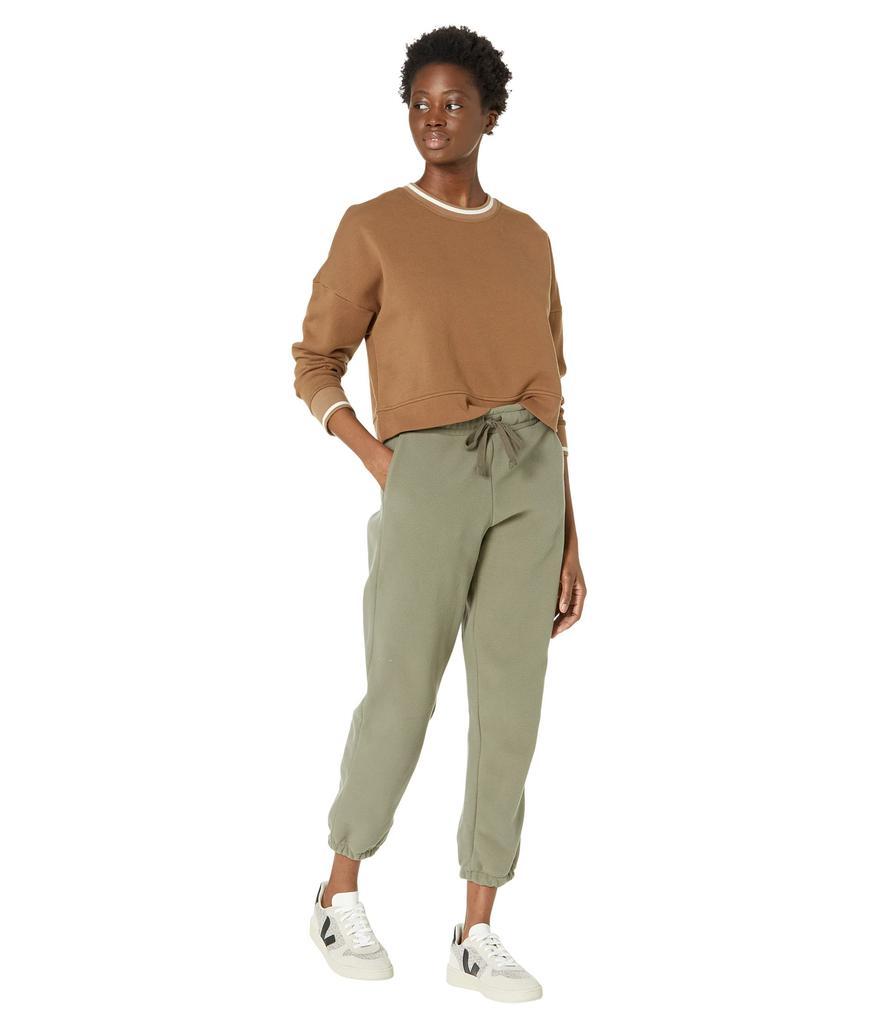 商品Madewell|Foundational Fleece Cropped Classic Sweatshirt,价格¥274,第6张图片详细描述