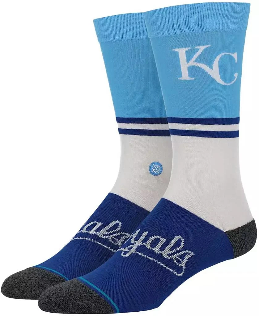 商品Stance|Men's White Kansas City Royals Infiknit Color Crew Socks,价格¥152,第1张图片