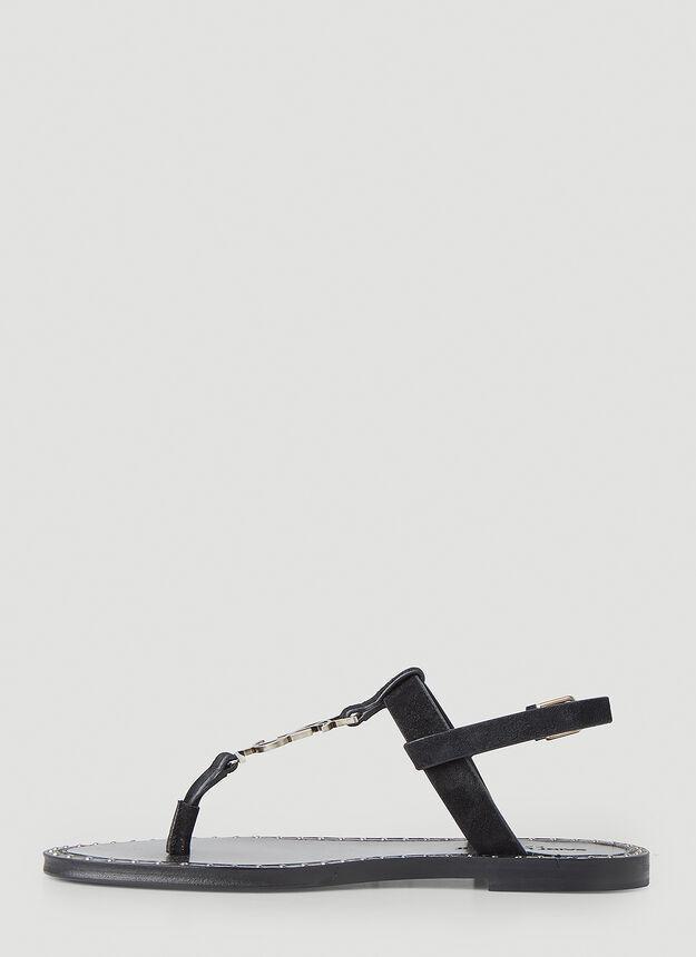 商品Yves Saint Laurent|Iota Sandals in Black,价格¥5744,第5张图片详细描述