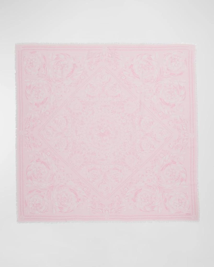 商品Versace|Barocco-Print Cashmere-Blend Scarf,价格¥2833,第2张图片详细描述