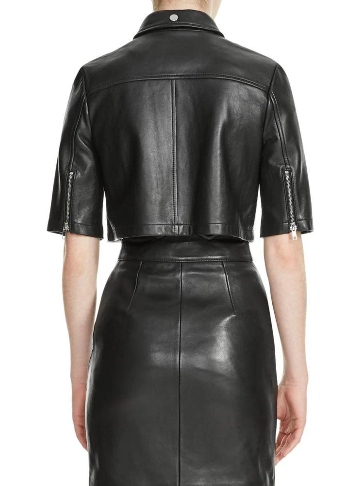 商品Maje|Brittany Leather Jacket,价格¥2115,第2张图片详细描述
