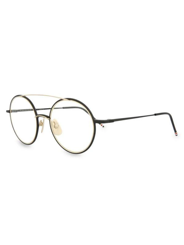 商品Thom Browne|53MM Round Aviator Eyeglasses,价格¥2470,第2张图片详细描述