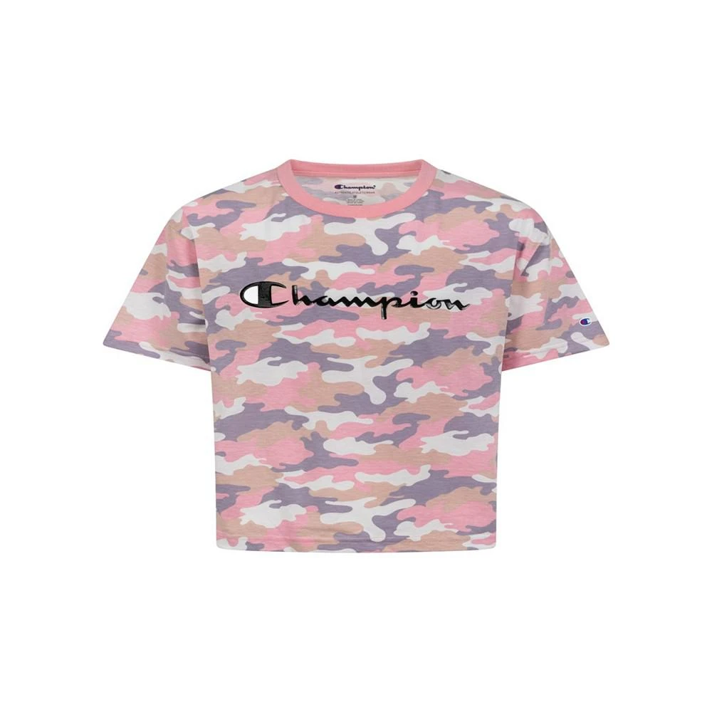 商品CHAMPION|Big Girls Camo All Over Print Boxy T-shirt,价格¥90,第1张图片