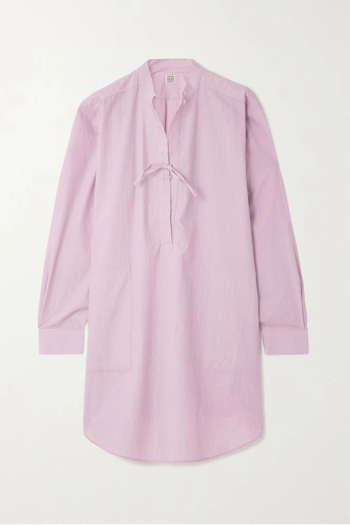 商品Totême|条纹有机棉质混纺迷你连衣裙  - DK32,价格¥1883,第1张图片