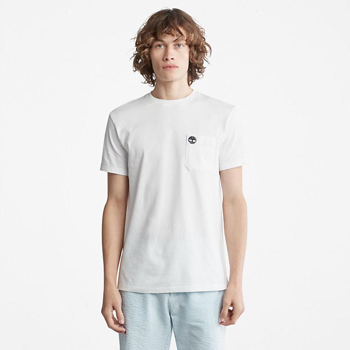 Dunstan River Pocket T-shirt for Men in White商品第1张图片规格展示