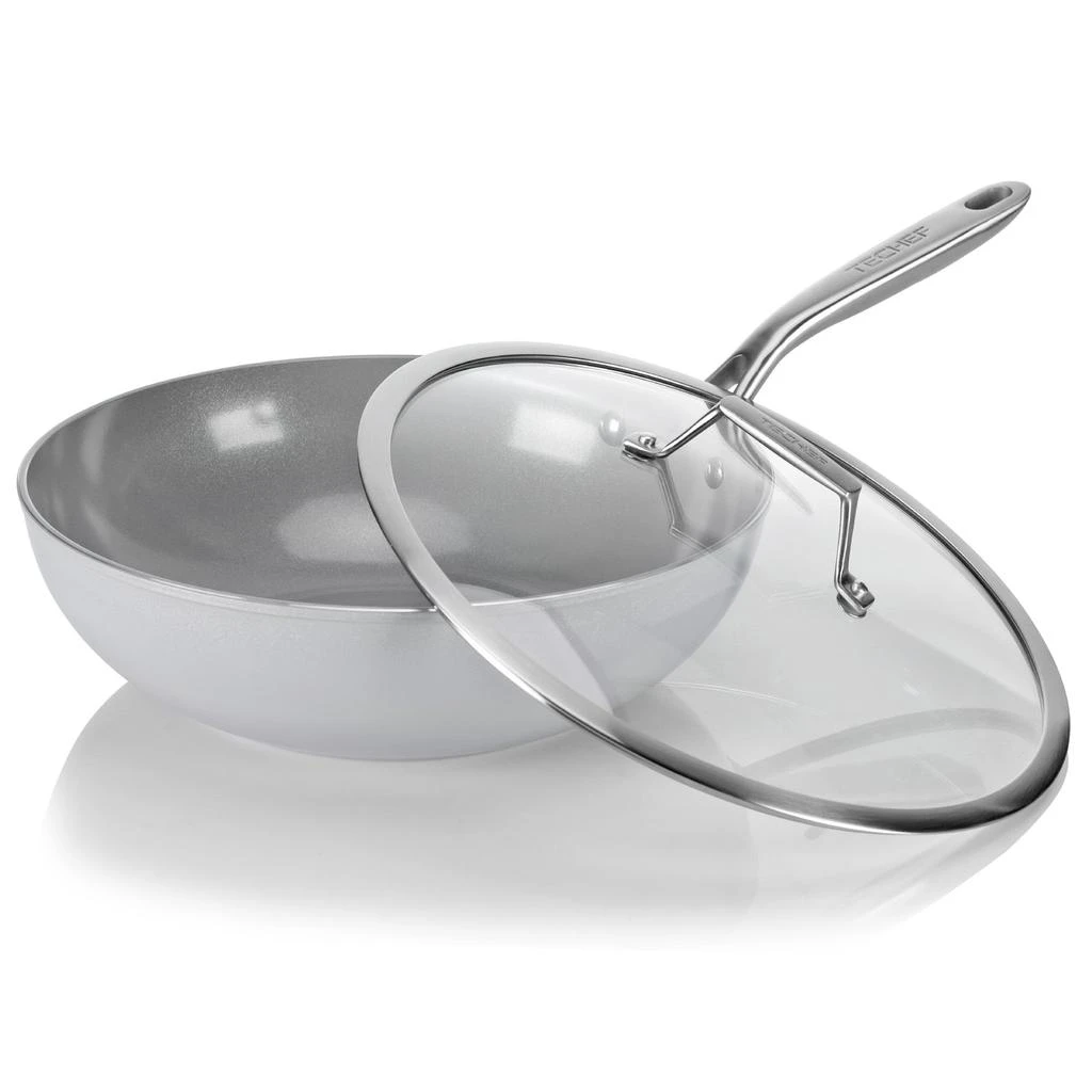 商品TECHEF|CeraTerra - 12 Inch Wok/Stir-Fry Pan with Cover,价格¥451,第3张图片详细描述