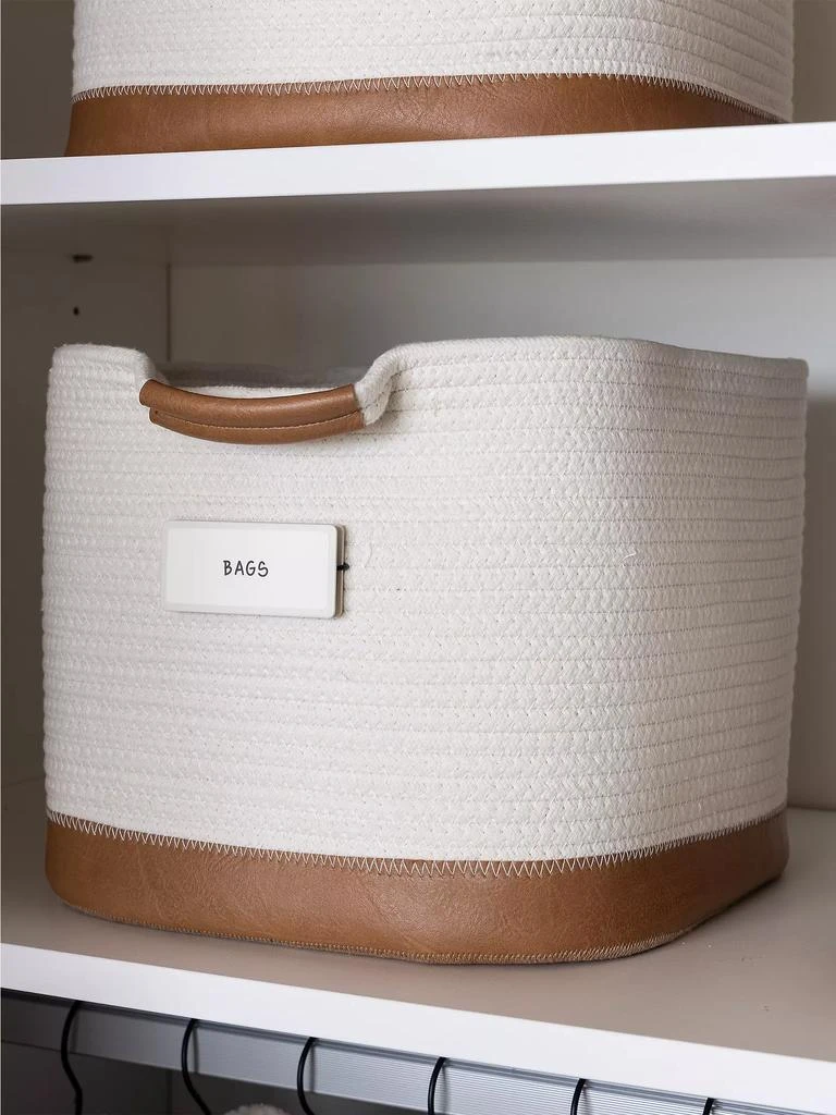 Faux Leather Rope Bin 商品