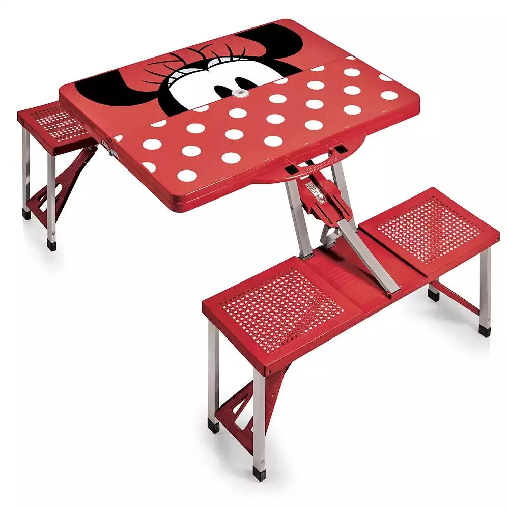 商品Disney|Minnie Mouse Picnic Table Portable Folding Table with Seats,价格¥1982,第1张图片