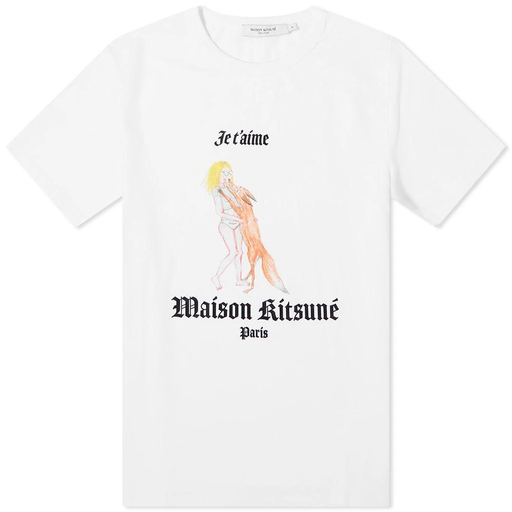 商品Maison Kitsune|Maison Kitsune Je T'Aime Classic T-Shirt,价格¥351,第1张图片