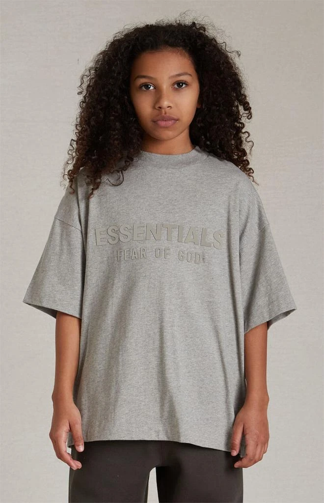 商品Essentials|Essentials Dark Heather Oatmeal T-Shirt,价格¥162,第1张图片详细描述