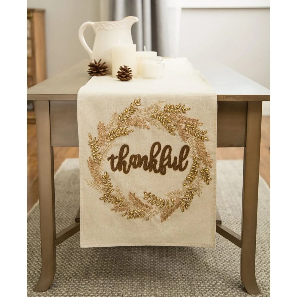 Embroidered Thanksgiving Table Runner 商品