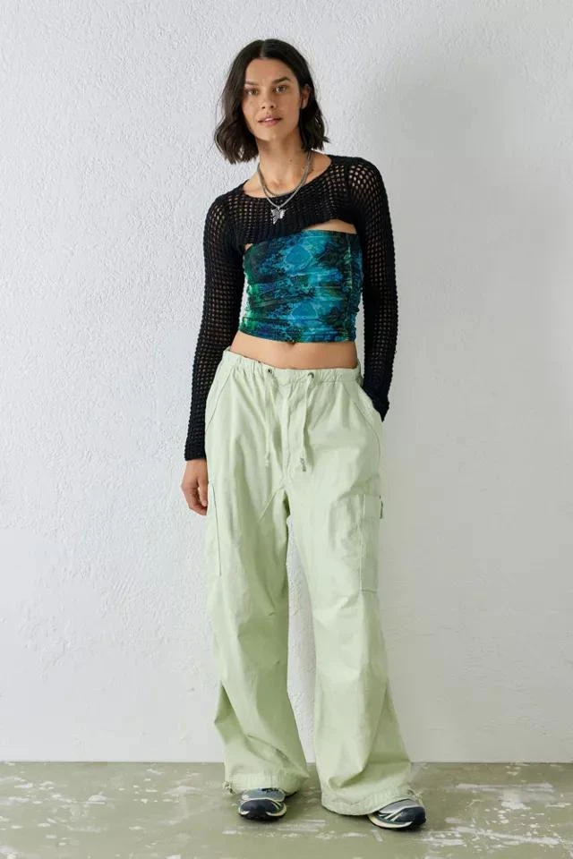 商品Urban Outfitters|UO Ruched Mesh Tube Top,价格¥268,第2张图片详细描述