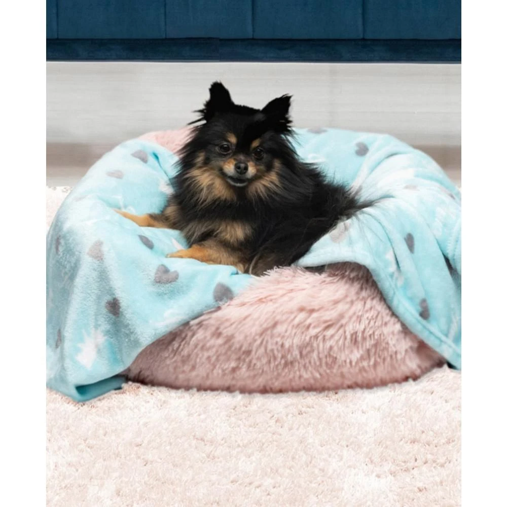 Plush Flannel Pet Throw Blanket, Juicy Scottie Hearts 商品