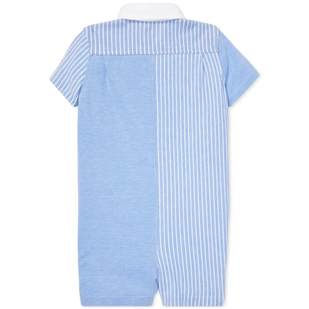 商品Ralph Lauren|Baby Boys Knit Oxford Cotton Shortall,价格¥226,第2张图片详细描述