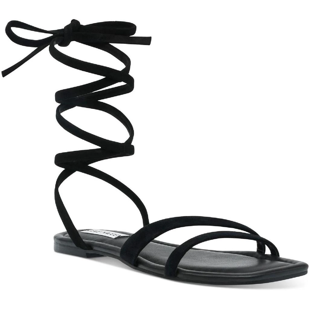 商品Steve Madden|Steve Madden Womens Garvan Suede Strappy Gladiator Sandals,价格¥108,第1张图片