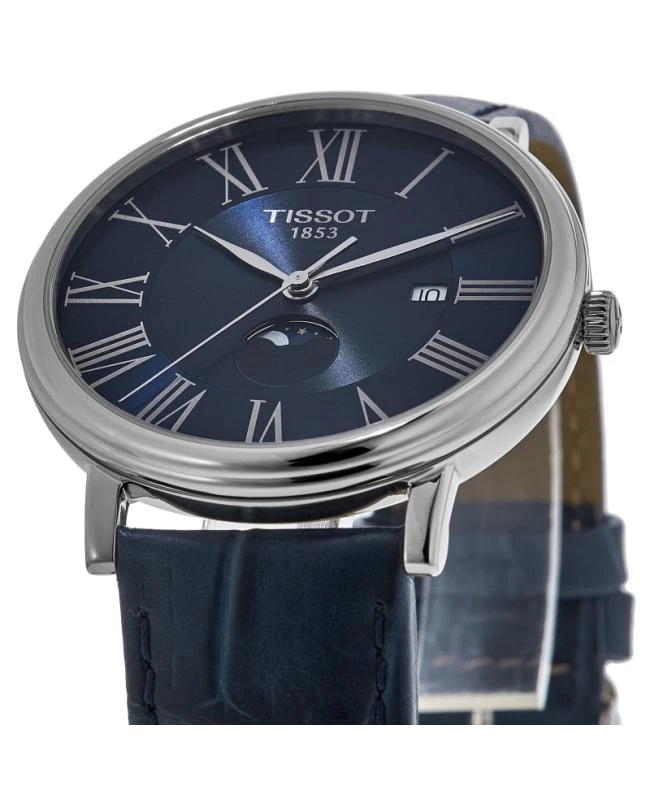 商品Tissot|Tissot Carson Premium Blue Dial Leather Strap Men's Watch T122.423.16.043.00,价格¥1957,第2张图片详细描述