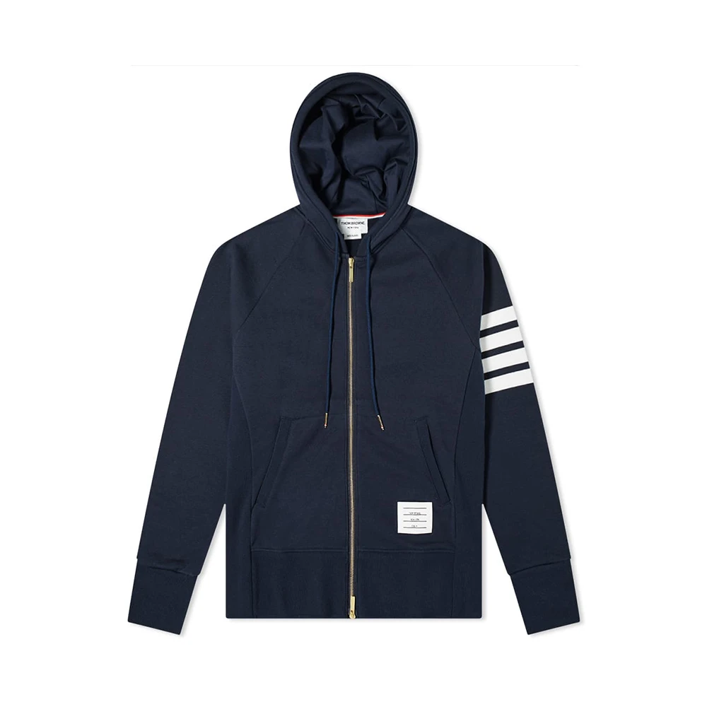 商品Thom Browne|THOM BROWNE 海军蓝色男士卫衣/帽衫 MJT022H-00535-461,价格¥3942,第1张图片