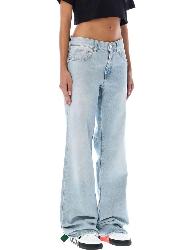 商品Off-White|Off-White Bleach Baby Low-Rise Flared Jeans,价格¥2660,第3张图片详细描述