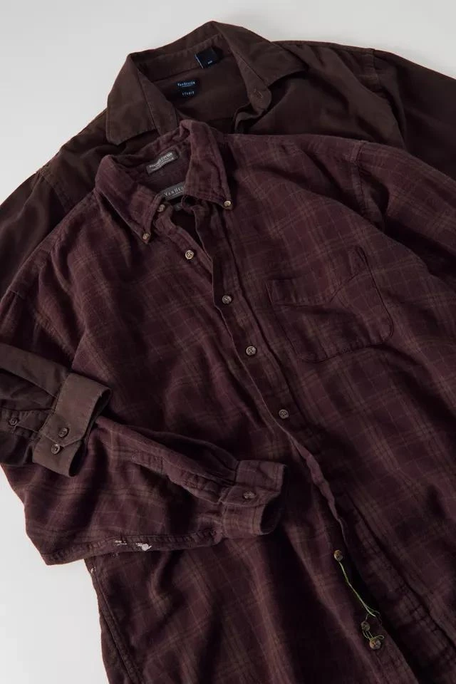 商品Urban Renewal|Urban Renewal Remade Overdyed Flannel Shirt,价格¥153,第2张图片详细描述