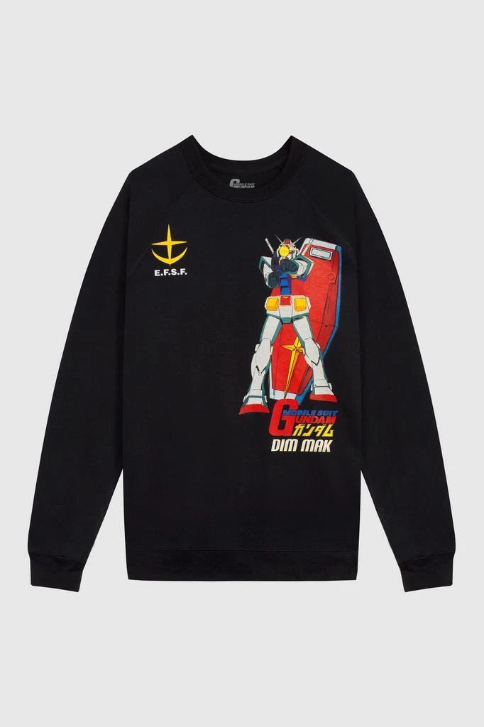 商品Dim Mak|Dim Mak x Gundam Mobile Suit - Amuro Crew Neck - Black,价格¥486,第1张图片