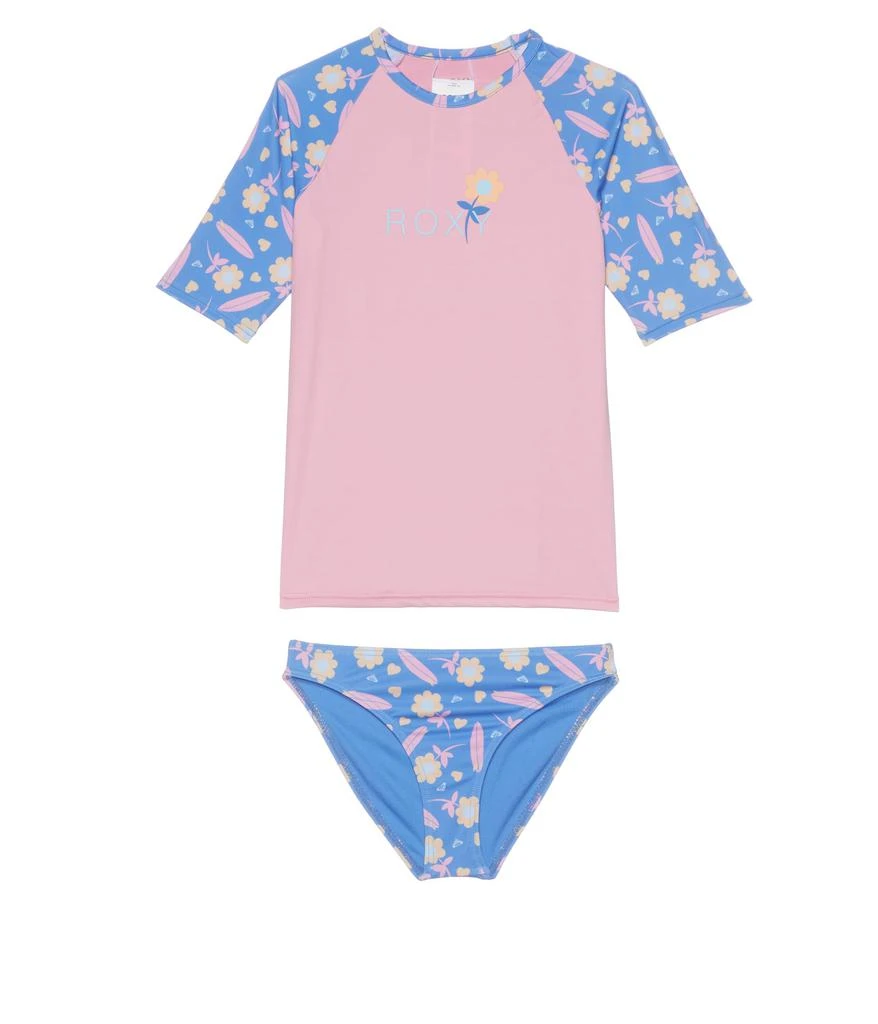 商品Roxy|Lorem Short Sleeve Rashguard (Toddler/Little Kids/Big Kids),价格¥320,第1张图片