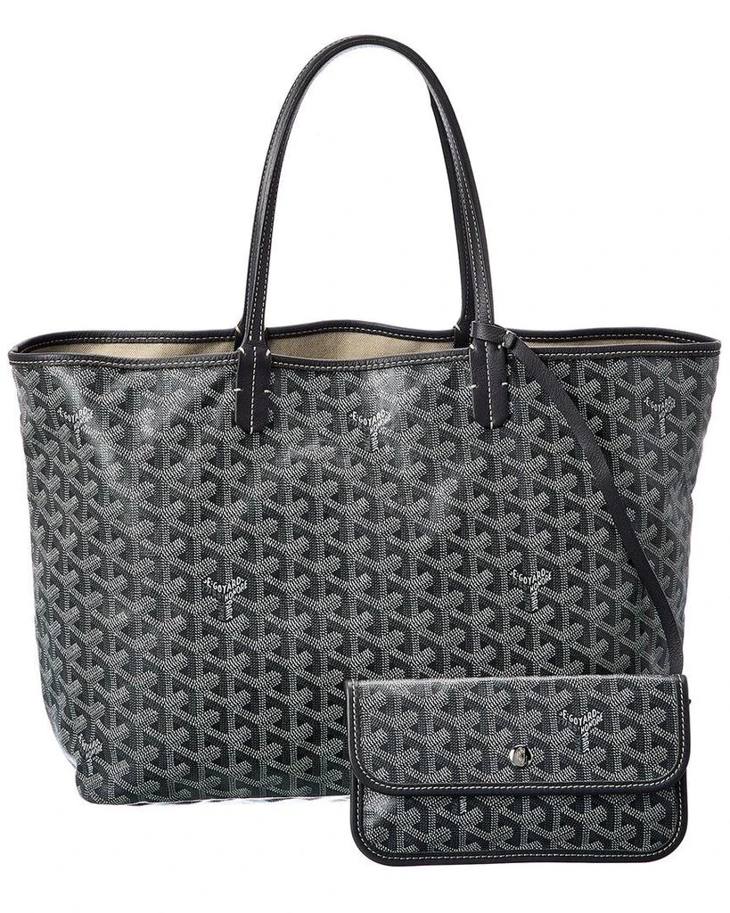 商品[二手商品] Goyard|Goyard Grey Goyardine Canvas St. Louis PM (Authentic Pre-Owned),价格¥12696,第2张图片详细描述