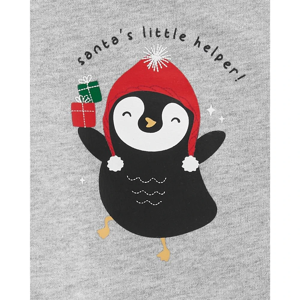 商品Carter's|Baby Boys Penguin T-shirt and Plaid Pants, 2 Piece Set,价格¥108,第2张图片详细描述