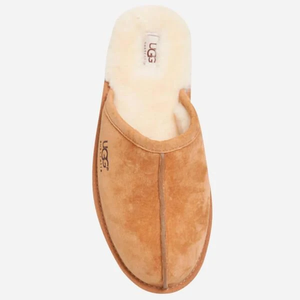 UGG Men's Scuff Suede Sheepskin Slippers - Chestnut 商品