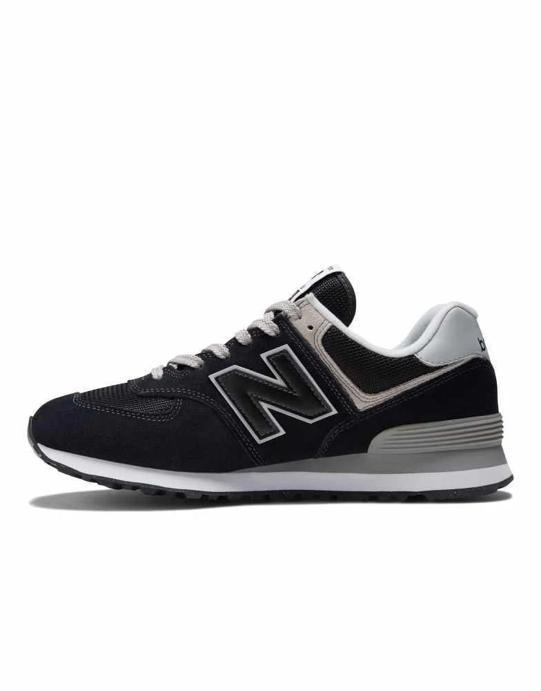 商品New Balance|New Balance 574 trainers in metallic black,价格¥985,第2张图片详细描述