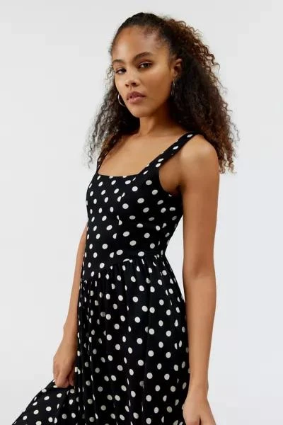 商品Urban Outfitters|UO Lydia Polka Dot Midi Dress,价格¥303,第4张图片详细描述