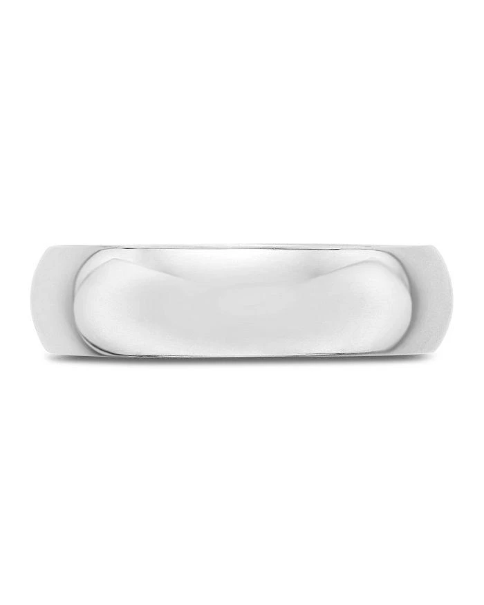 商品Bloomingdale's|Men's 6mm Half Round Band Ring in 14K White Gold,价格¥8769,第3张图片详细描述