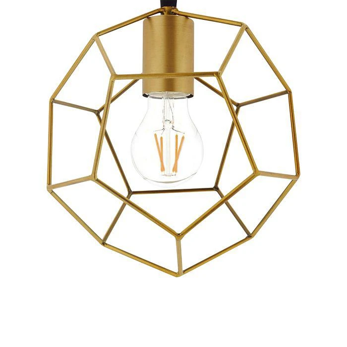 商品Modway|Pique Gold Tone Metal Ceiling Fixture,价格¥898,第4张图片详细描述