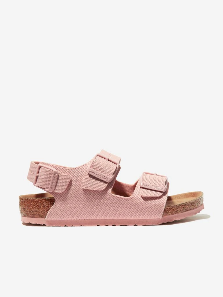 商品Birkenstock|BIRKENSTOCK Girls Milano TEX Canvas Sandals in Pink,价格¥446,第1张图片