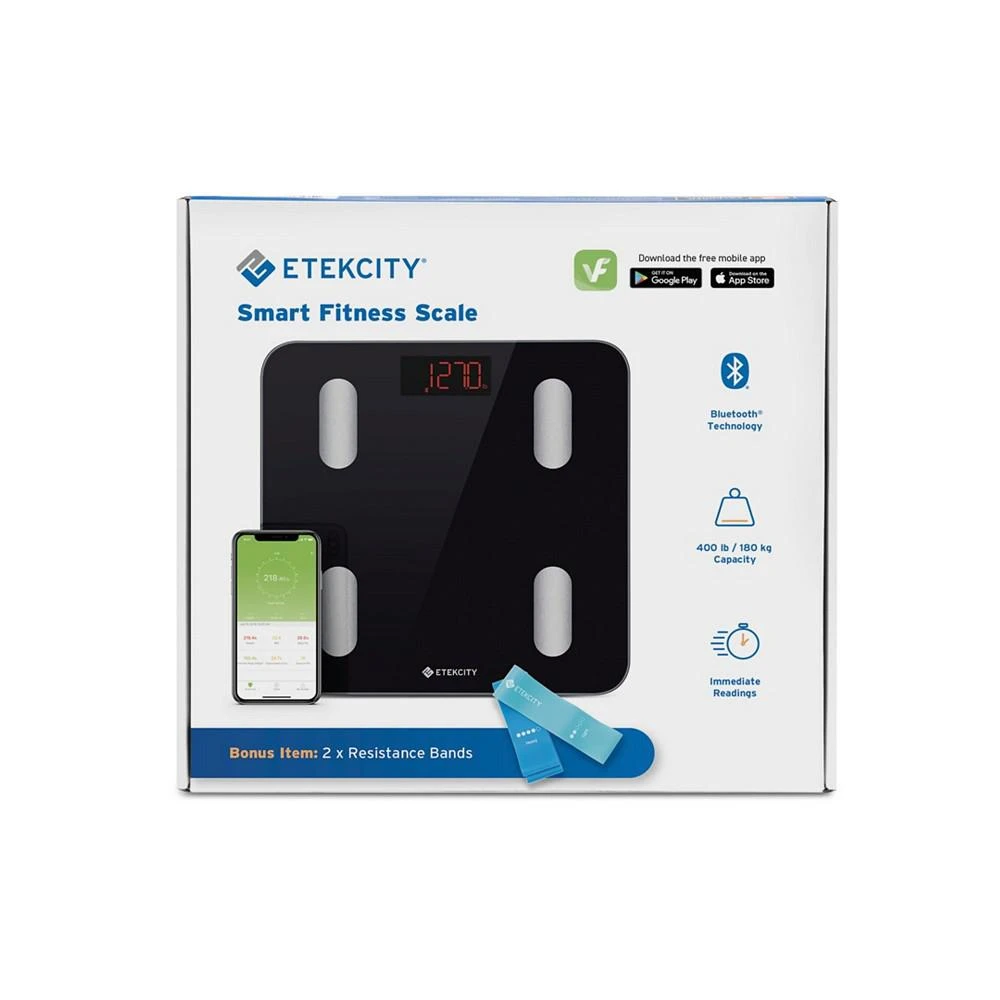 商品Etekcity|Smart Fitness Scale with Resistance Bands,价格¥186,第2张图片详细描述